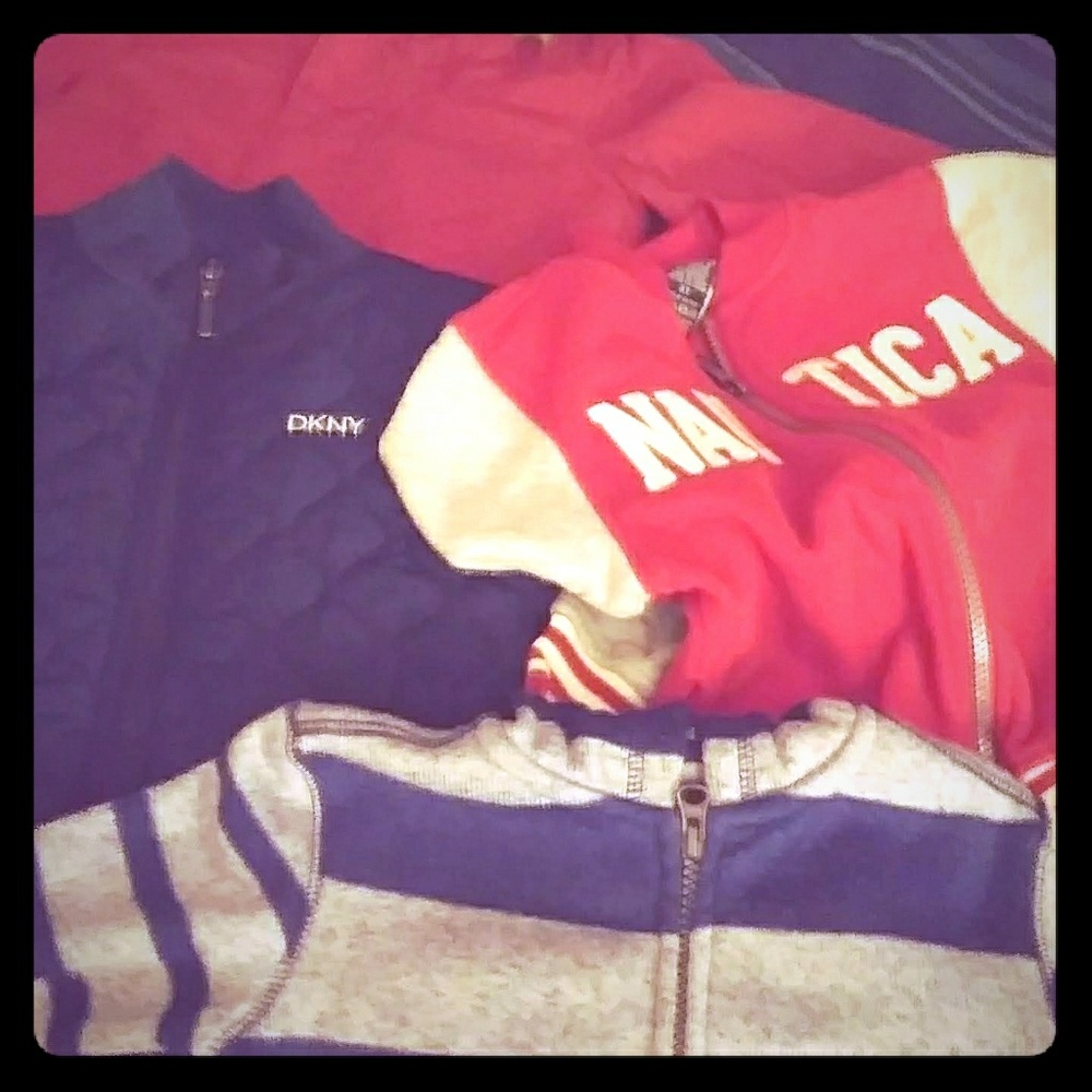 Assorted name brand boy clothes